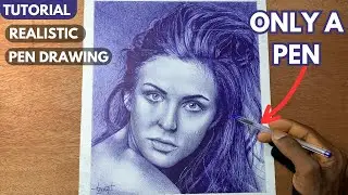 How to Draw Portraits with Just a Ballpoint Pen!