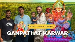 Ganesh Chaturthi 2025 Vlog | 1.5 Days of Ganpati Bappa Celebration in Karwar, Karnataka 🇮🇳