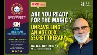 ARE YOU READY FOR THE MAGIC ? UNRAVELLING AN AGE OLD SECRET THERAPY - Dr. B. J. BINDURAJ [IFPH] 1788