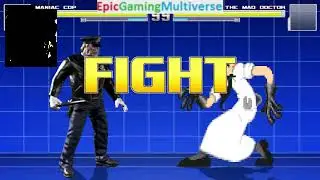 Mad Doctor VS Maniac Cop On The Hardest Difficulty In A MUGEN Match / Battle / Fight