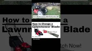HOW TO CHANGE A LAWNMOWER BLADE!-One Minute Tips - Home Repairs -#shorts #how #diy  #lawnmower