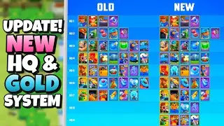 RUSH WARS UPDATE! NEW HQ Levels, NEW Gold System, Balancing and more!