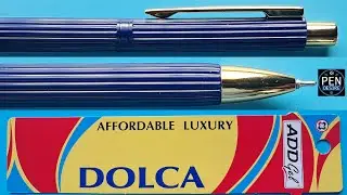 ADD Dolca Ball Pen - Gold Chrome Metal Clip - Refillable Ball Pen - Executive Ball Pen