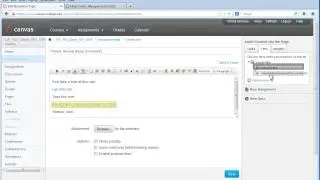 Canvas Tutorial: Attaching Files to an Announcement
