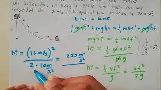 Ejercicios de CONSERVACIÓN DE LA ENERGÍA MECÁNICA | Ejercicios tipo examen | UNAM