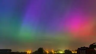 Northern Lights over Belgium during the G5 extreme geomagnetic storm of May 11th