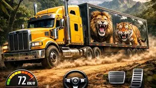 Animal Cargo Truck Driving Game 3D 🐘🚛 | Wild Animal Transport Missions | Android Gameplay 2026