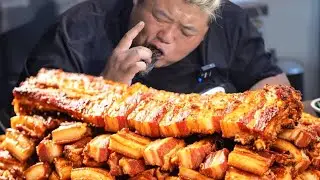 Monkey bought 10 pounds of pork belly to make crispy pork belly. Are you greedy?