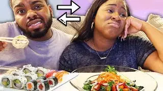 I SWAPPED DIETS WITH MY BOYFRIEND FOR 24 HOURS!!!