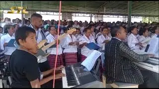 Koru kanta iha Ordenasaun Bispo Leandro Maria Alves iha Katedral Baucau, Sesta (21/07/2023)