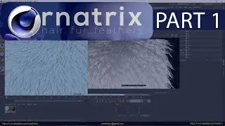Ornatrix Cinema 4d tutorial. Part 1. Intro and the creation of fur. Redshift IPR.