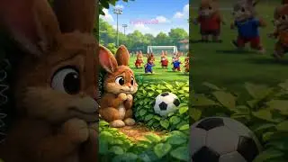 a shy bunny #funny #cartoon #kids #bunny