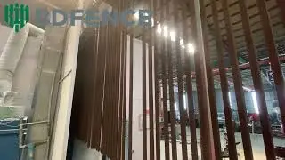 steel fences are made using a hot-dip galvanizing and high-temperature powder coating process