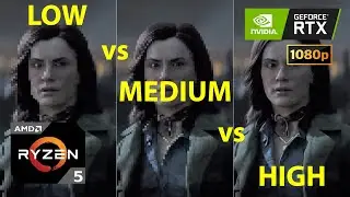 Call of Duty WWII | LOW vs MEDIUM vs HIGH | RTX 2060 Super 8GB + Ryzen 5 3600x | 1080p No Commentary