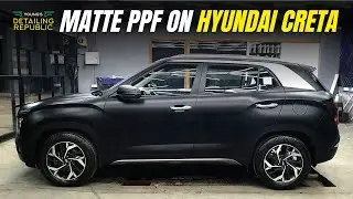 Matte PPF on glossy Hyundai Creta | Complete transformation | Young's Detailing Republic