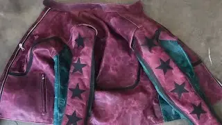Making Leather Jacket, Vintage Cafe racer style , Horween Horse Leather. part 1