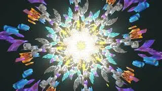 Ancient 3D Seamless Psychedelic Vj Loop With Trippy Art For Background Audiovisuals Meditate Chakra