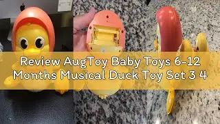 Review AugToy Baby Toys 6-12 Months Musical Duck Toy Set 3 4 5 6 7 8 9 10 Month Old Tummy Time Infan