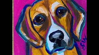 Custom pet portrait - Samm Wehman Art