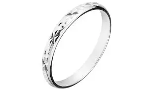 Jewellery - Band ring made of silver 925 - engraved rays and small cones