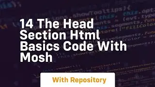 14 the head section html basics code with mosh