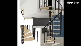 Pr&eacute;sentation de l'escalier h&eacute;lico&iuml;dal Spirano de GIMM