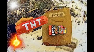 ✔БОЛЬШАЯ ПЕТАРДА TNT VS КАНИСТРА💥 🔥BIG FIRECRACKER TNT VS CANISTER