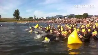 Video: Start of #boulder Peak triathlon. #ironman