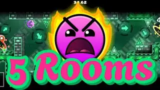 5 Rooms by Z3R3P (platformer level) | Geometry Dash 2.2