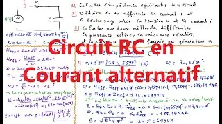 Comment analyser un circuit RC en courant alternatif #Circuit_électrique_CE