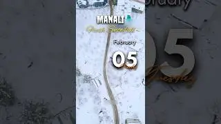 Manali Snowfall Today || Manali Snowfall Update || Manali Trip Budget || Manali Tour Package #manali