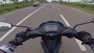 HONDA SUPRA GTR 150 RAW SOUND MVR1 POWER PIPE.