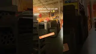 Unexpected Power Cut at The Home Depot 🇨🇦 Night Shift Turns Dark #canada #homedepot #nightshift