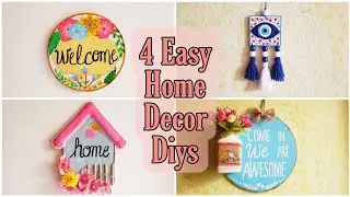 #Roomdecoratingideas #withme #homedecor | 4 Easy Best Out Of Waste DIYs to Decorate  HomeEntrance