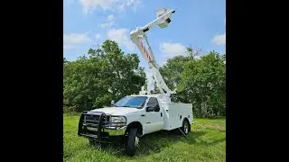 2002 Ford F550 Utility Service with Bucket Terex Hi Ranger SCII 36 ft Diesel 7.3 V8 &bull; k9motors.com