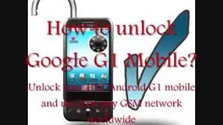 How to unlock G1 Phone -  Google Phone Unlock Code - IMEI unlock code for G1 phone