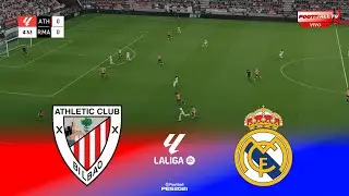 🔴Live : Athletic Bilbao vs Real Madrid - La Liga 2025/26 Match | Pes 21 Gameplay