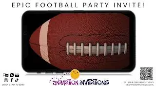 🏈 FOOTBALL PARTY VIDEO INVITATION &mdash; Get Ready to Score...with THIS Epic Football Birthday Invite!