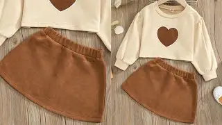تفصيل وخياطة اونسومبل شتوي للبنات (عمر سنة )❤️😍