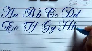 Fancy Calligraphy Alphabets AtoZ | Cursive Writing  
