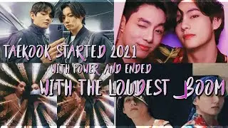 taekook started 2021 WITH POWER AND ENDED WITH THE LOUDEST BOOM || Taehyung bday taekook selca