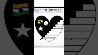 Beautiful Computer Drawing | Easy Digital Art | MS Paint Short Video#shorts #msword #drawing #ccc#