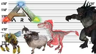 Ark Survival Evolved Size Comparison | Biggest Characters of Ark Survival | Satisfying Video