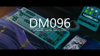DM096 Keyboard + KTT Red Wine Switch | Mahjong Theme Keyboard