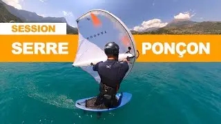 Session WingFoil à Serre-Ponçon en Takoon Glide Midlength, Flare et V3 Pro