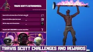 All *NEW* Travis Scott's Astronomical Challenges and Rewards! - Fortnite Chapter 2 Season 2