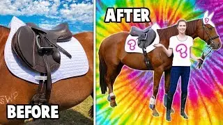 TIE DYEING AN OUTFIT FOR MY HORSE! | Equestrian DIY Challenge