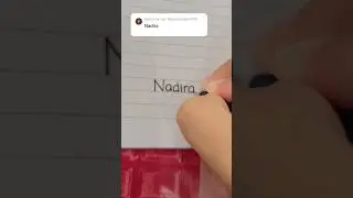 Menulis Nama NADIRA | Next nama siapa? #shorts #menulis #nama #handwriting #handlettering #viral