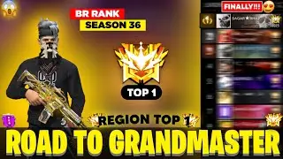 Road To Grandmaster Season-36🔥Rank Pushing Region Top 1 in Duo