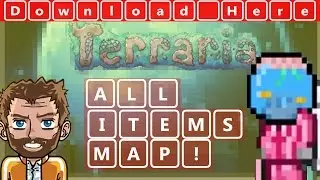Как установить карты всех предметов Terraria! Ссылка на карту прилагается!